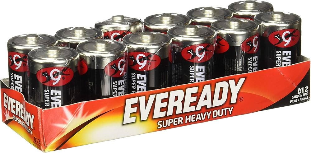 Pila D12 Eveready x Unidad 2