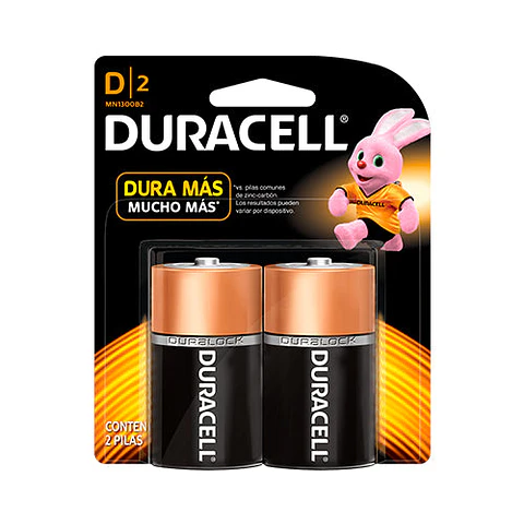 Pack De 2 Pilas Duracell Grandes D