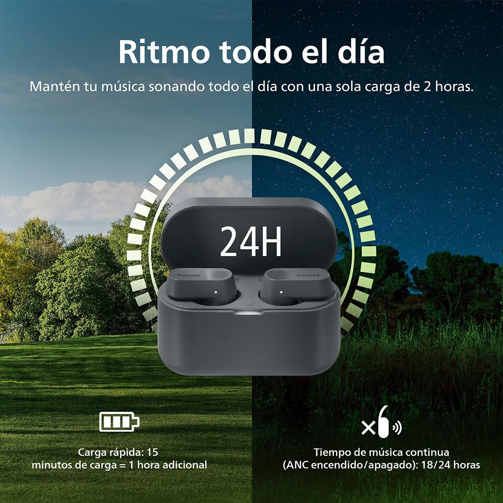  AUDIFONO BLUETOOTH TAT3509GY/00 GRIS PHILIPS 5