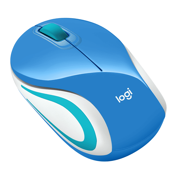 Mouse Inalámbrico Logitech M187 Blue Mini 2