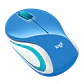 Mouse Inalámbrico Logitech M187 Blue Mini - Miniatura 2