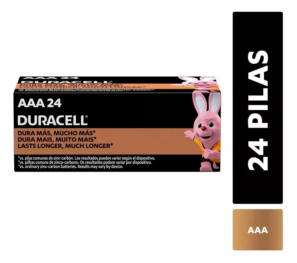 Pilas AAA Alcalina 24 Unidades Duracell 2