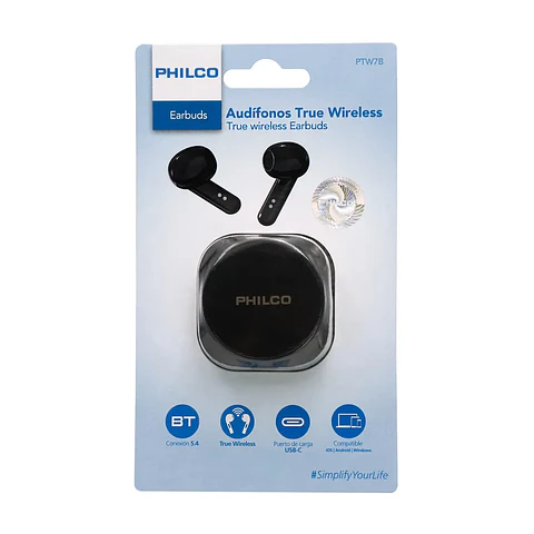 AUDIFONO BLUETOOTH PTW7B NEGRO PHILCO