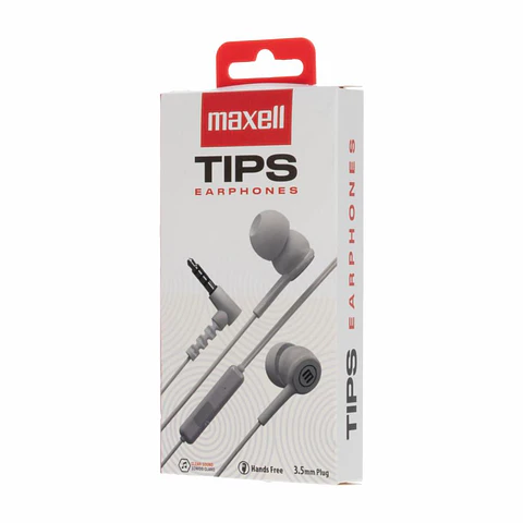 Audífonos In-Tips 348121 MAXELL Con Cable Blanco