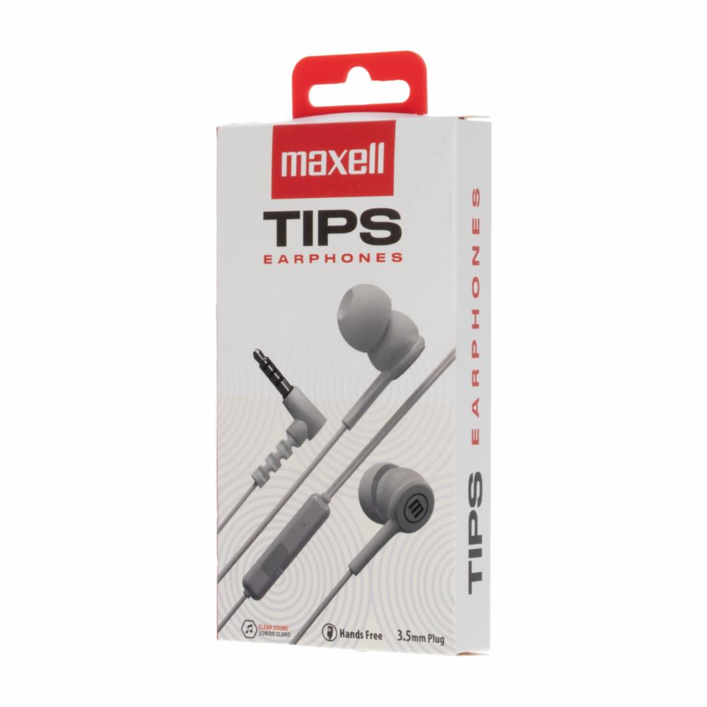 Audífonos In-Tips 348121 MAXELL Con Cable Blanco 1