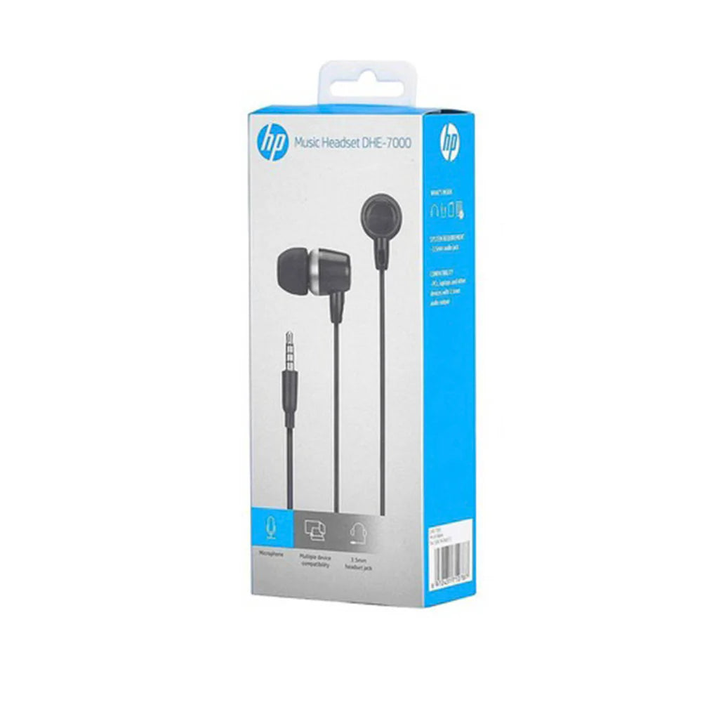 Audífono Con Cable Dhe-7000C Black Usb/C Hp 4