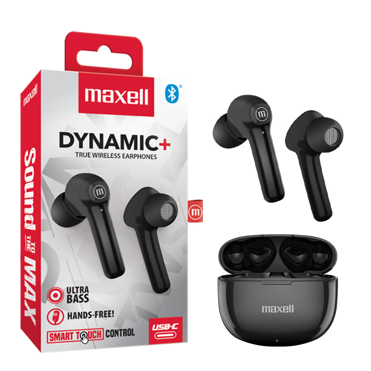 Audífonos TWS DYNAMIC Bluetooth Maxell Black 2