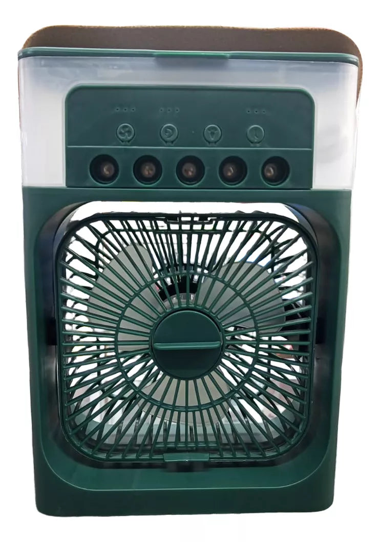 Mini Ventilador Usb De Escritorio Con Enfriador Verde Dg 1
