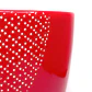Set De 3 Maceteros Rojos Con Diseños De Ondas Blancas - Miniatura 3