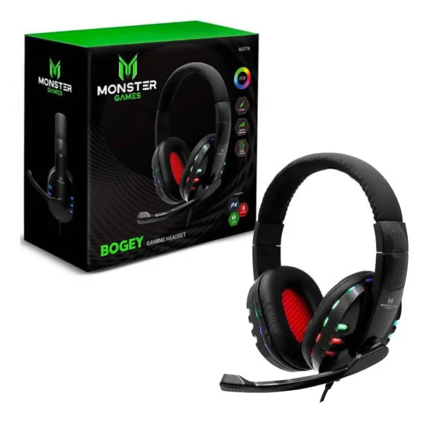 Audífono Gamer RGB BOGEY AU774 3.5mm Monster 1