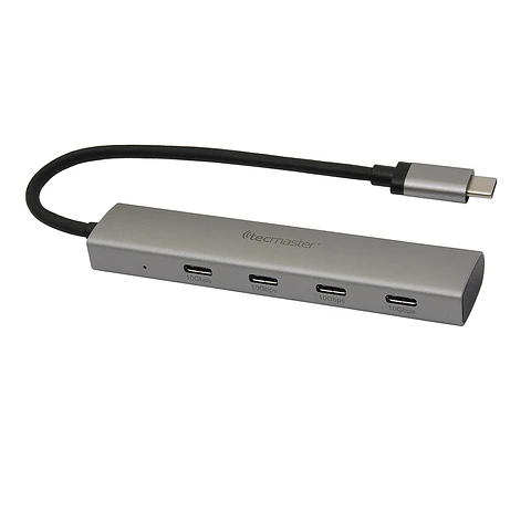 Hub Adaptador Tipo C 4 En 1,  4 Puertos Tipo-C Tecmaster