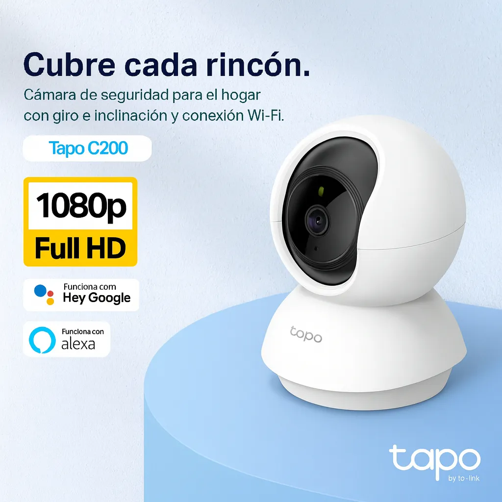 CAMARA C200 PAN/TILT WI-FI 1080 VISION NOCTURNA TP-LINK 3