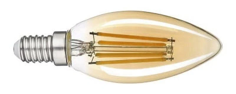 AMPOLLETA DECO C25 4W VELA AMBAR FILAMENT E14 WELLMAX 2