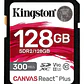 Tarjeta Memoria Sd Kingston Canvas React Plus 128gb 300mb/s - Miniatura 2