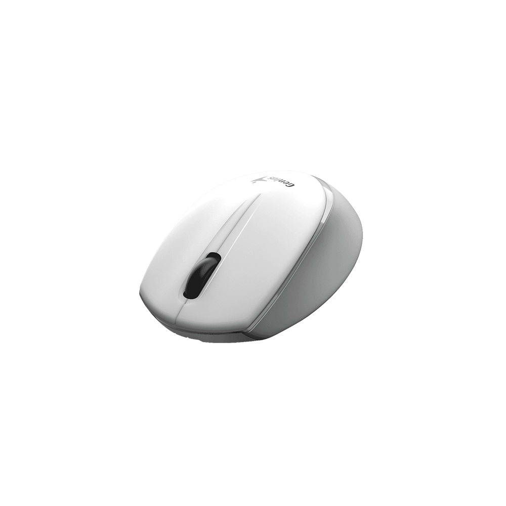 MOUSE INALAMBRICO NX-7009 WHITE GREY GENUIS 1