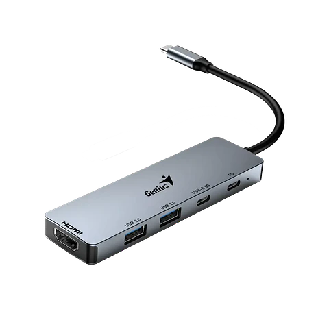 HUB 5 PUERTOS 2USB 3,0 HDMI USB/C 5 EN 1 UH-500 GENIUS
