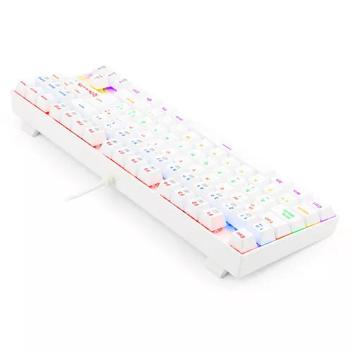 Teclado Mecánico Redragon Kumara K552W Rainbow White Red Switch 3