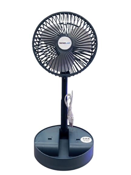 Ventilador Tecnolab Verde Plegable USB de Escritorio 1