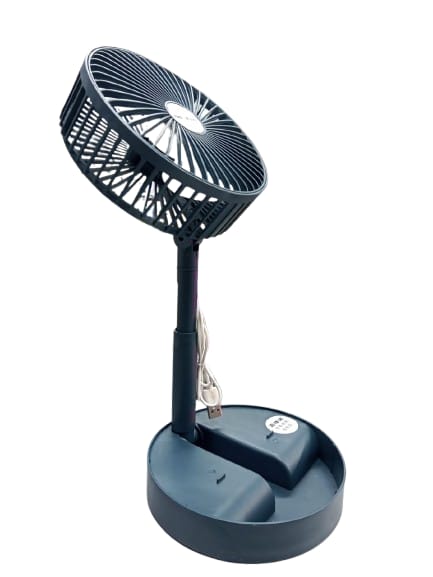 Ventilador Tecnolab Verde Plegable USB de Escritorio 2
