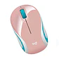 Mouse Inalámbrico Logitech M187 Rosa Azul Mini - Miniatura 2