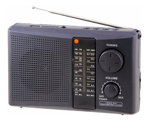 Radio Portatil Philco Fm Am Sw1 Sw2 Mp3 Usb Sd Color Negro   IC18R 2
