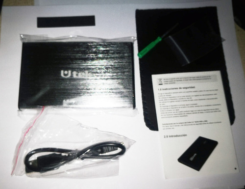 Cofre Disco Duro Sata 2.5 Negro Usb 2.0 Aluminio Hdd020bl 3