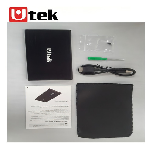 Cofre Disco Duro Sata 2.5 Negro Usb 2.0 Aluminio Hdd020bl 5