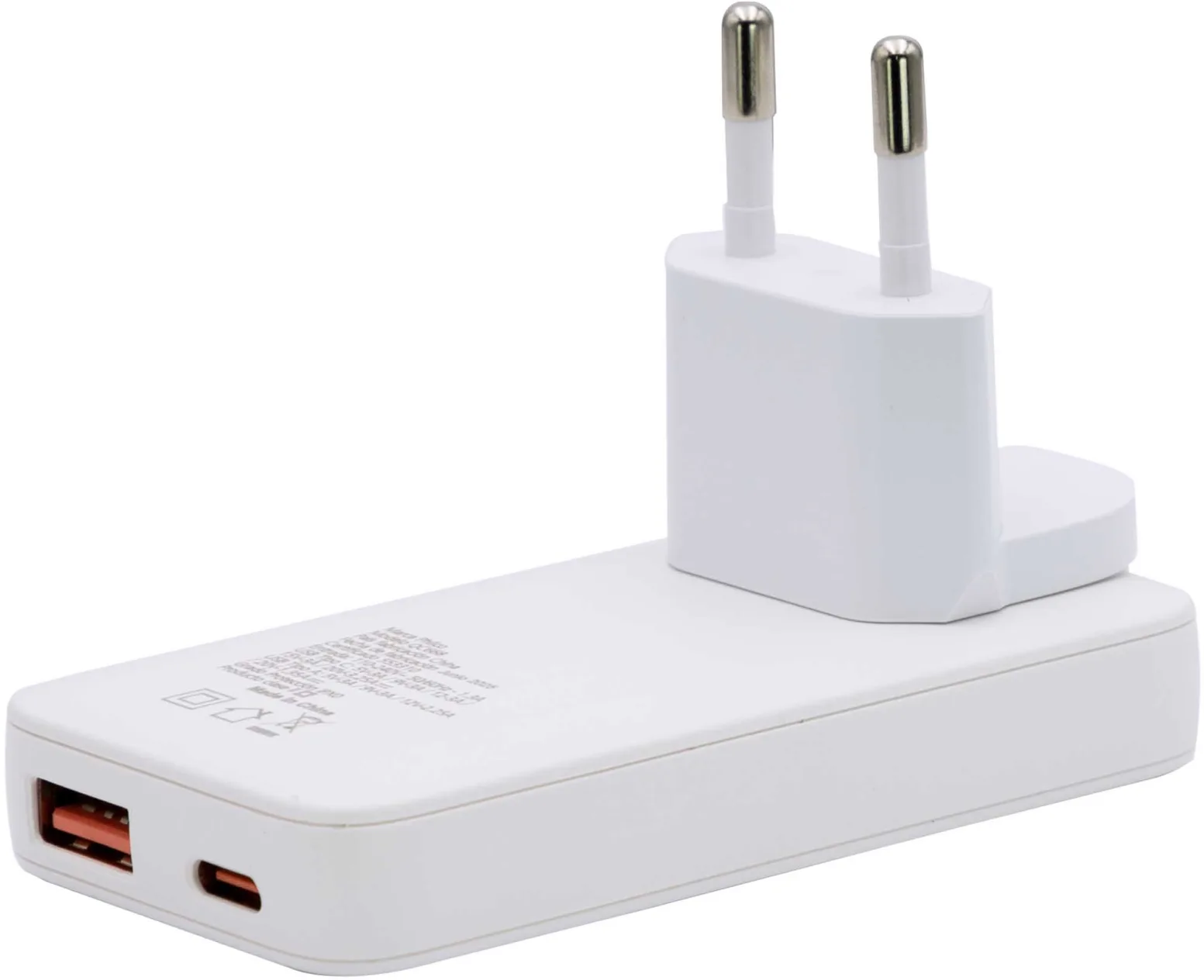 CARGADOR DE PARED RAPIDO 65W QC668 USB A TIPO C PHILCO 2