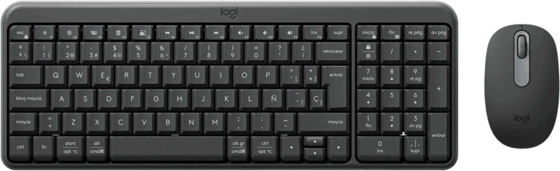 TECLADO BLUETOOTH  + MOUSE ESP KIT MK250   LOGITECH 1