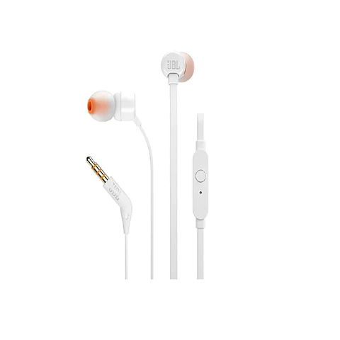 Audífonos Jbl Tune T110 Con Micrófono Conector 3.5Mm Blanco