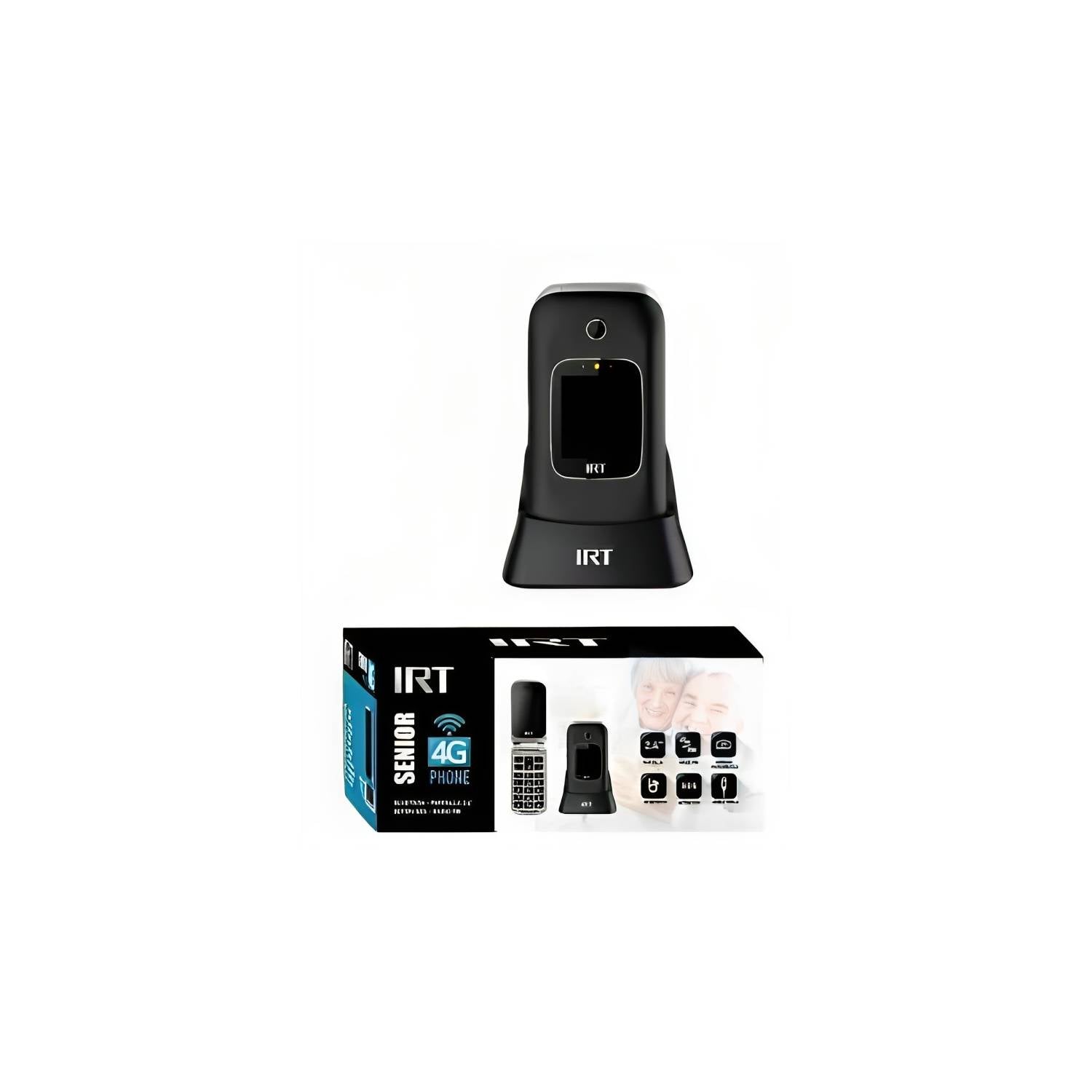 Celular Senior Phone Irt4G  Clamsell Black 3