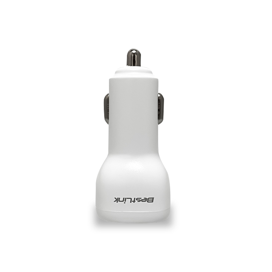 Cargador De Auto QC+PD20W c/cable USB C color Blanco / Mod. BL-CHCR20W 2