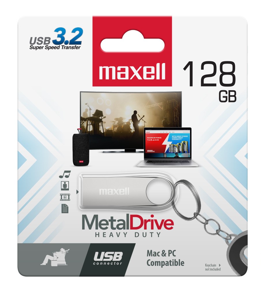 PENDRIVE 128GB 3,2 METAL DRIVE MAXELL 1