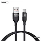 Cable USB a Tipo/C RC-C136 Black Lyoncai Remax - Miniatura 1