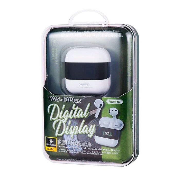 Audífono Bluetooth TWS-10PLUS Display Digital Remax 3