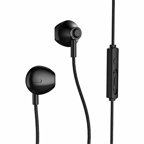 Auricular de 3,5 MM (Metal) Con Cable RM-711 Black REMAX 