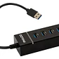 Hub Usb 3.0 4 Puertos Con Luz Philco Hb30n Negro  - Miniatura 3