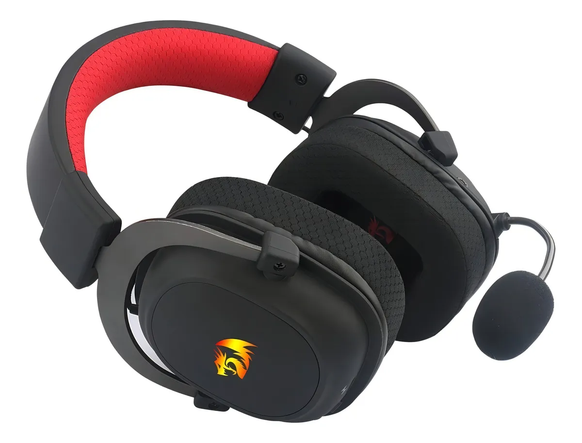 Auriculares Gamer Redragon Redragon Zeus X Wireless H510-wl Negro Con Luz Rgb Led 5