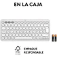Teclado Logitech Pebble 2 K380s Blanco Español Idioma Español Latinoamérica - Miniatura 2