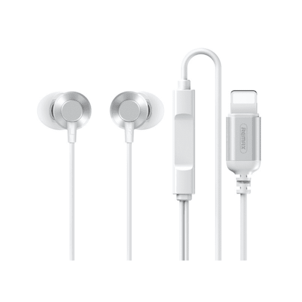 Audífono Con Cable Lightning RM-512I Silver Remax  1