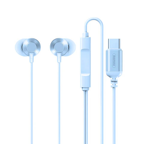 AUDIFONO CON CABLE TIIPO/C  RM-512A BLUE  REMAX 