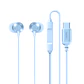 AUDIFONO CON CABLE TIIPO/C  RM-512A BLUE  REMAX  - Miniatura 1