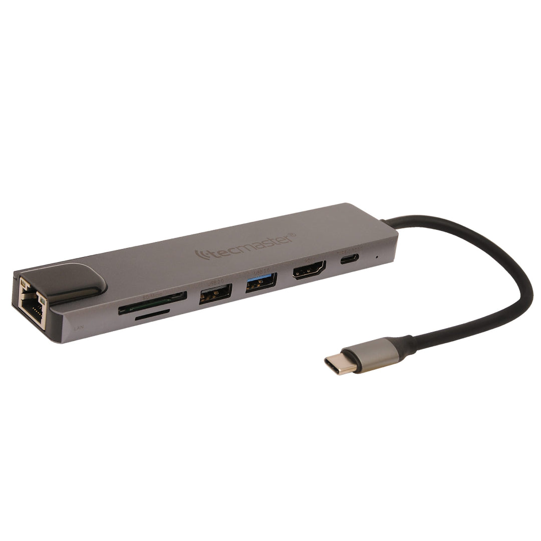 Docking Station 7 en 1 Carcasa de Aluminio TM-100550 Tecmaster 1
