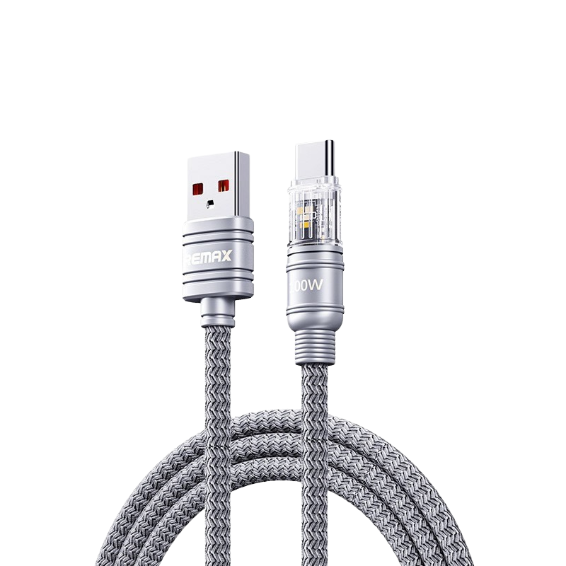Cable Usb a TIPO/C RC-C128 Silver Gray Remax 1