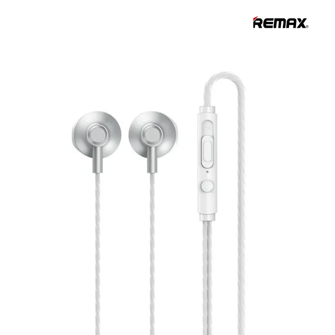 Audífono con cable lightning rm-711i metal silver Remax  1