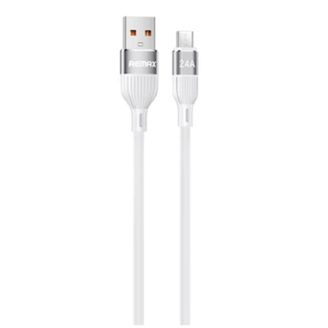 Cable Data Lyoncal 2.4A USB  a Micro Fast Charging RC-C135 White REMAX 1