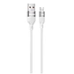 Cable Data Lyoncal 2.4A USB  a Micro Fast Charging RC-C135 White REMAX - Miniatura 1