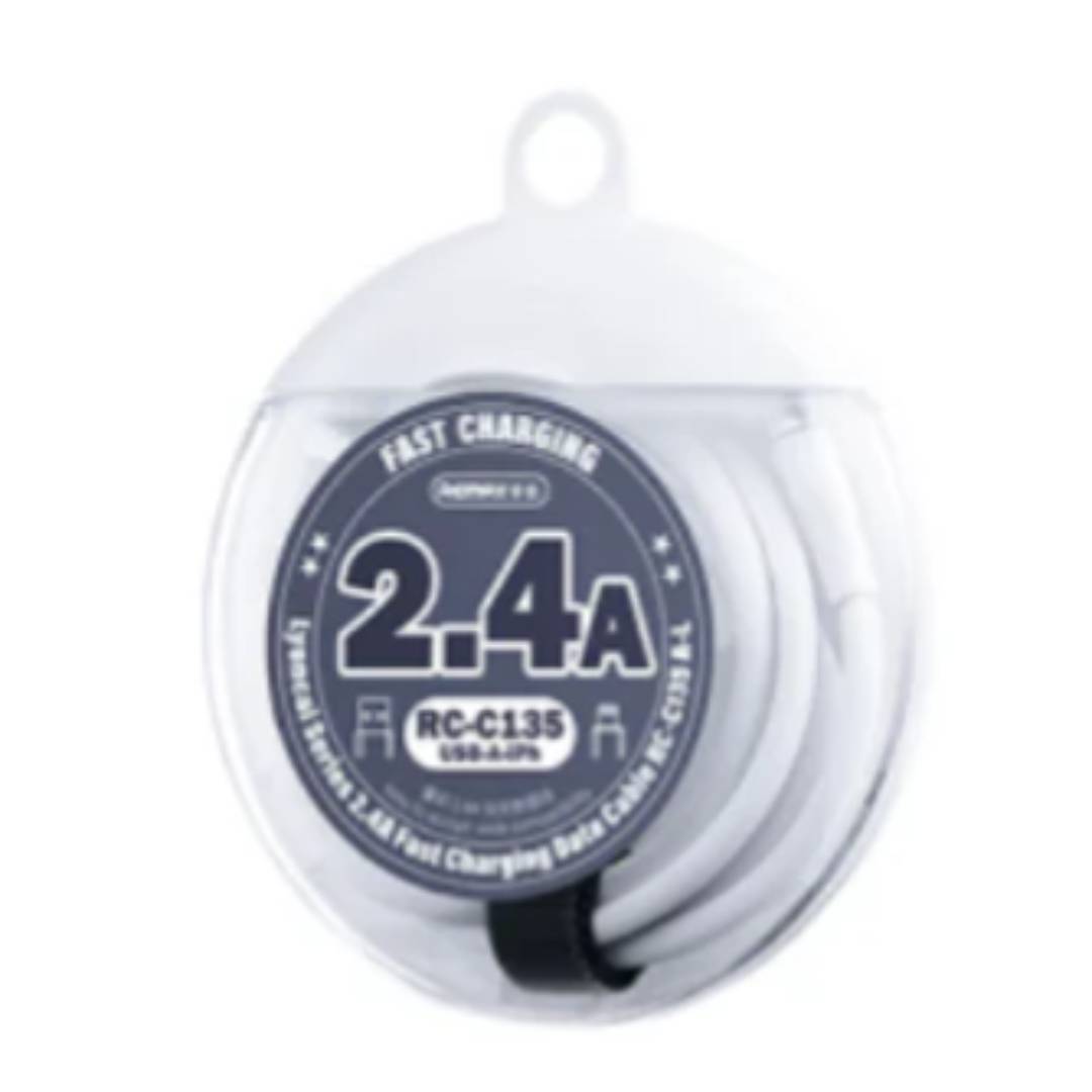 Cable Data Lyoncal 2.4A USB  a Micro Fast Charging RC-C135 White REMAX 2