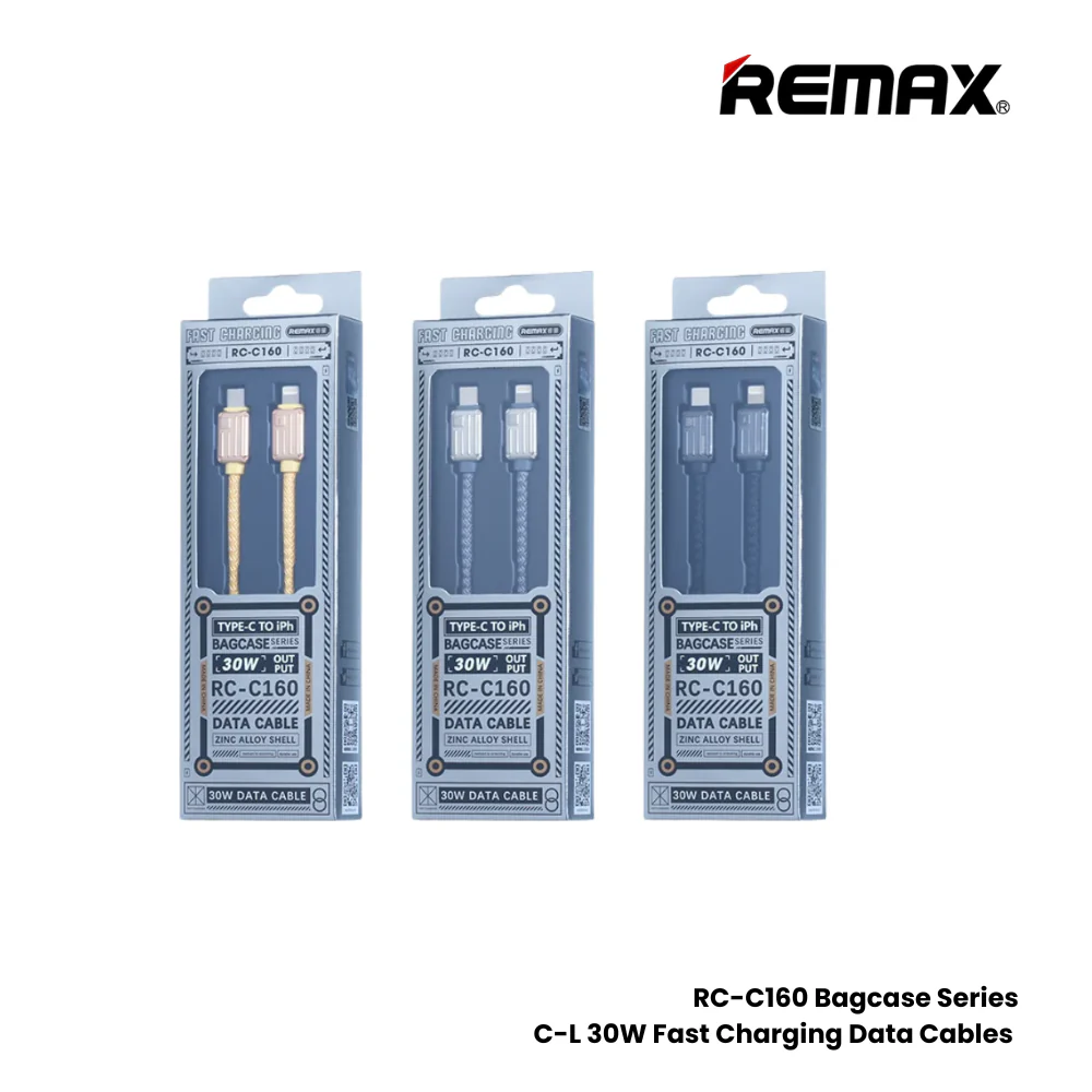 Cable Usb Tipo/C a Lightning RC-C160 30W Gray Bagcase Remax 2