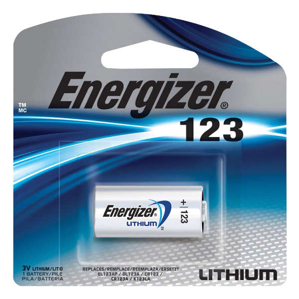 Pila Energizer Lithium de Litio CR123A 1